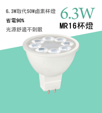 6.3W杯燈