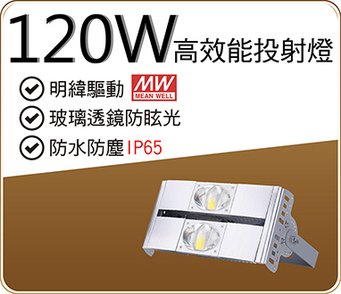 120W高效能投射燈