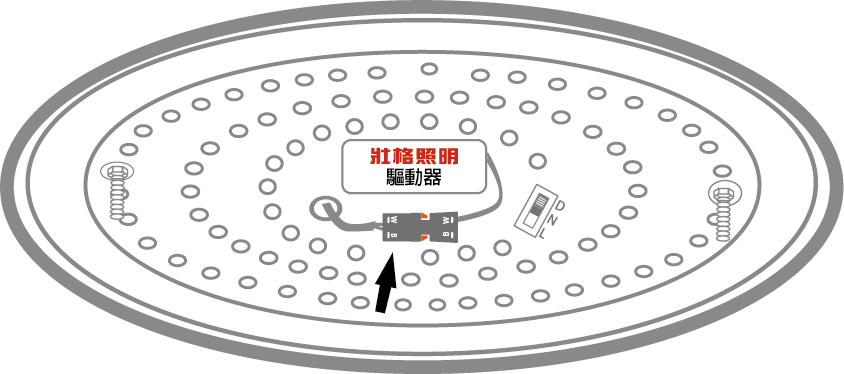 撥切3色吸頂燈安裝說明1